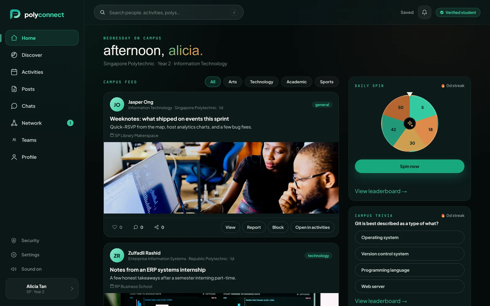 PolyConnect home